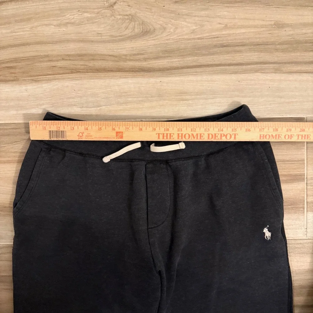 Polo Ralph Lauren Mens Joggers Black Fleece Sweatpants Pony Logo Large